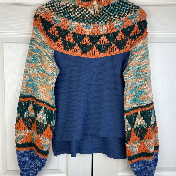 Free People Swit the Small Stuff Mock Neck Sweater - Picture 4 of 10